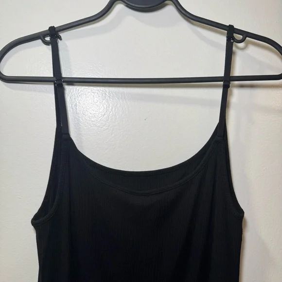 Skims Black Ribbed Slip Dress – Size L – Like New - Picture 5 of 8